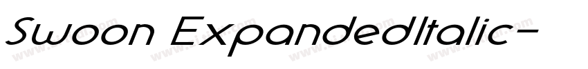 Swoon ExpandedItalic字体转换 Swoon ExpandedItalic字体转换